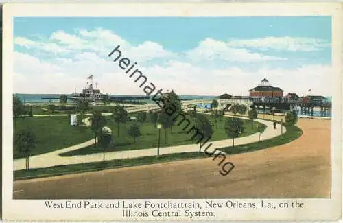 New Orleans - West End Park - Lake Pontchartrain