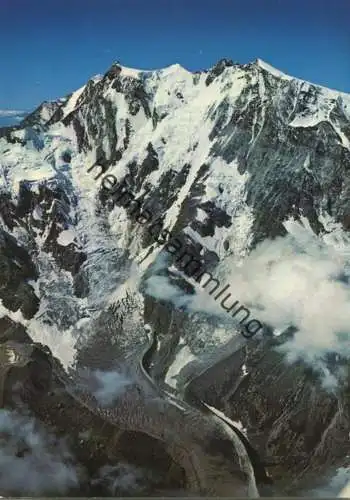 Monte Rosa mit Ostwand - Signalkuppe - Zumsteinspitze Dufourspitze - Nordend - AK Grossformat