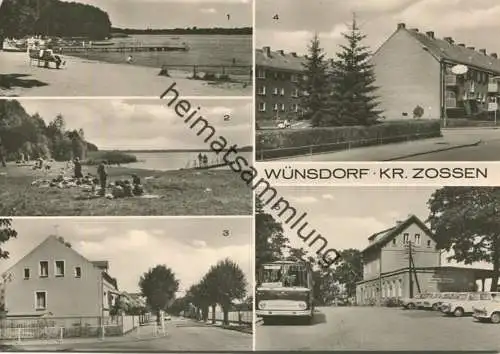Wünsdorf - Bahnhof - Neubauten - Badestelle - Foto-AK Grossformat - Verlag Bild und Heimat Reichenbach
