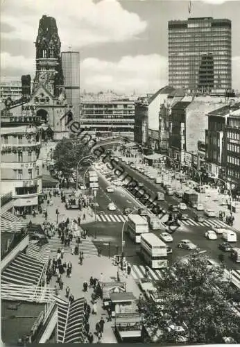 Berlin - Kurfürstendamm - Bus - Foto-Ansichtskarte - Hans Andres Verlag Berlin