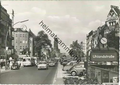 Berlin - Kurfürstendamm Ecke Uhlandstrasse - Bus - Foto-Ansichtskarte - Verlag Klinke & Co. Berlin