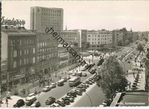 Berlin - Kurfürstendamm Ecke Joachimstaler Strasse - Bus - Foto-Ansichtskarte - Verlag Kunst und Bild Berlin