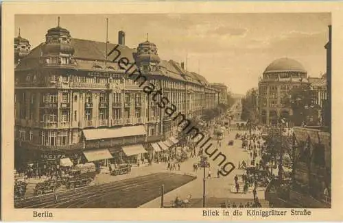 Berlin-Mitte - Blick in die Königgrätzer Strasse - Verlag Conrad Junga Berlin 20er Jahre