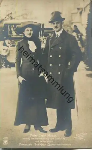 ADEL01Prinz Ernst August Herzog zu Braunschweig und Lüneburg mit seiner Braut Prinzessin Viktoria Louise von Preussen