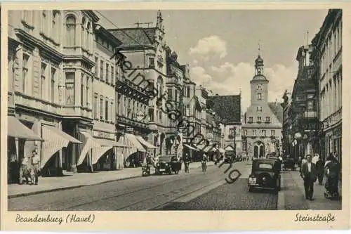 Brandenburg/Havel - Steinstrasse - Verlag Gotthilf Erhardt Brandenburg 40er Jahre