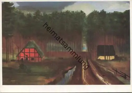 Rotes Haus im Moor - Künstler-Hilfswerk 1937 - Ernst Thoms Hannover - Bild 3/I - Verlag Wilhelm und Bertha von Baensch S