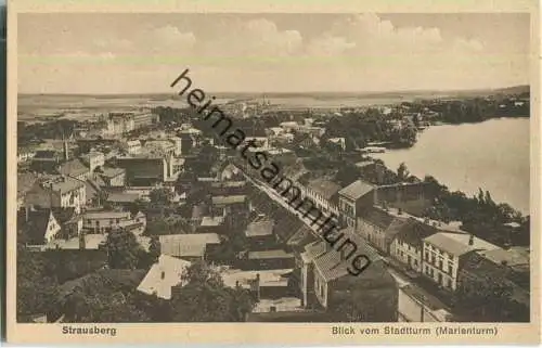 Strausberg - Blick vom Stadtturm Marienturm - Verlag W. Meyerheim Berlin ca. 1930