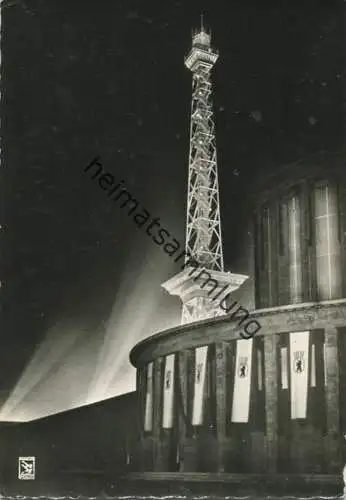 Berlin - Funkturm und Gläserne Galerie - Foto-AK Grossformat - Verlag Klinke & Co. Berlin