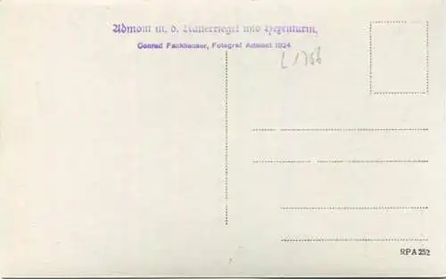 Admont mit Natterriegel und Hexenturm - Foto-AK 1924 - Verlag Conrad Frankhauser Admont
