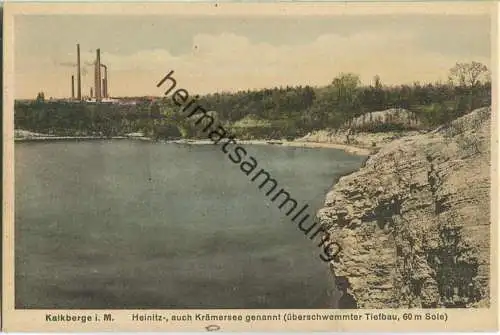 Kalkberge - Heinitz - auch Krämersee genannt - Verlag W. Meyerheim Berlin 1928