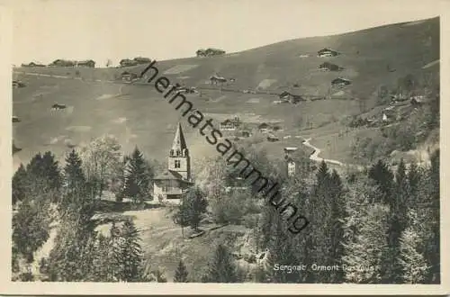 Ormont-Dessous - ref. Kirche Cergnat - Foto-AK - Edition Perrochet-Matile Lausanne
