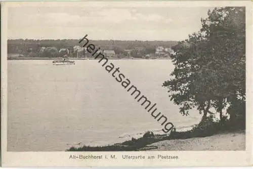 Alt-Buchhorst - Uferpartie am Peetzsee - Verlag Max O'Brien Berlin 30er Jahre