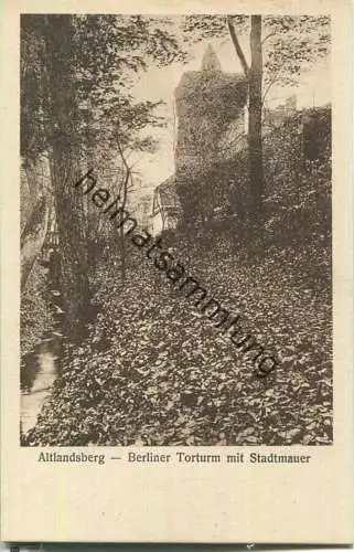 Altlandsberg - Berliner Torturm mit Stadtmauer 30er Jahre