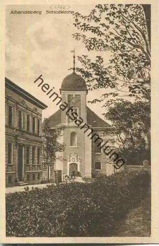 Altlandsberg - Schlosskirche mit Pfarrhaus - Verlag Felix Hähnel 30er Jahre