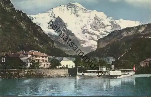 Interlaken - Schiffstation - Dampfschiff Beatus - Verlag Walter Schild Interlaken