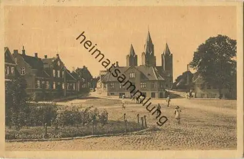 Kalundborg - Torvet - Stenders Forlag gel. 1920