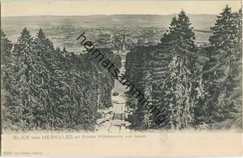 Cassel - Kassel - Blick vom Herkules - Verlag Louis Glaser Leipzig ca. 1900