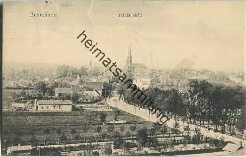 Buxtehude - Totalansicht - Verlag C. Hausmann Buchdruckerei Buxtehude