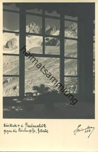 Ausblick von der Plauenerhütte gegen die Reichenspitze - Zillertal - Foto-AK - Verlag Hans Hruschka Mayrhofen