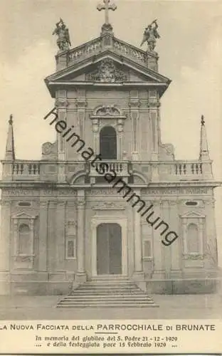 La nuova Facciata dalla Parrocchiale di Brunate 1929