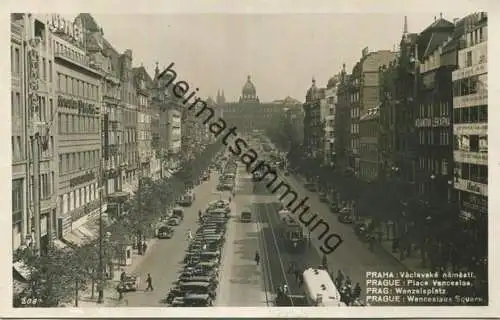 Prag - Wenzelsplatz - Foto-AK