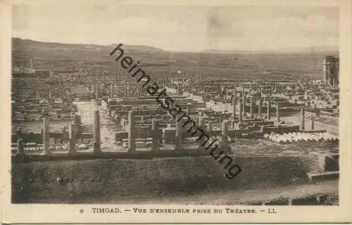 Timgad - Vue d' Ensemble prise du Theatre