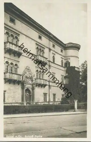 Spittal - Schloss Porcia - Foto-AK - Verlag Franz Knollmüller Graz