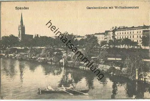 Berlin-Spandau - Garnisonkirche mit Wröhmännerplatz 20er Jahre