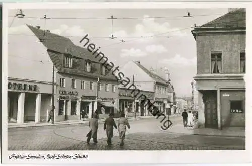 Berlin-Spandau - Carl-Schurz-Strasse - Foto-Ansichtskarte - Verlag Kunst und Bild Berlin 50er Jahre