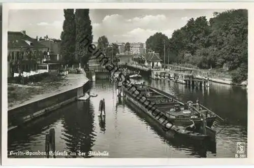 Berlin - Spandau - Schleuse an der Zitadelle - Foto-Ansichtskarte - Verlag Klinke & Co. Berlin