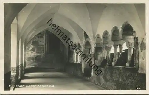 Millstatt am See - Kreuzgang - Foto-AK - Verlag F. Schilcher Klagenfurt 1925 gel. 1926