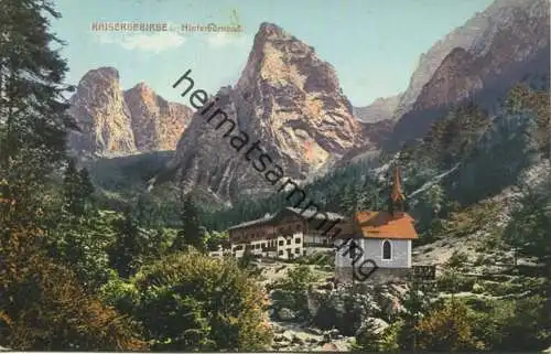 Hinterbärenbad - Kaisergebirge - Verlag Ed. Lippott und A. Karg Kufstein 1909 gel. 1918