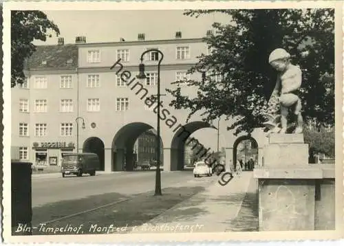 Berlin-Tempelhof - Manfred von Richthofenstrasse - Verlag Bruno Schroeter Berlin 50er Jahre - Foto-Ansichtskarte