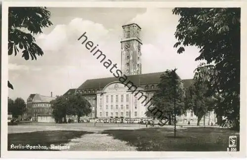 Berlin-Spandau - Rathaus - Foto-Ansichtskarte - Verlag Klinke & Co. Berlin 50er Jahre