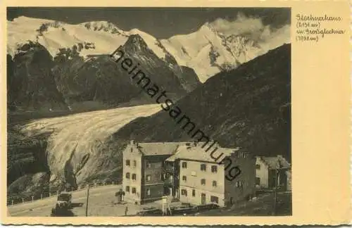 Glocknerhaus mit Grossglockner - Foto-AK - Frank-Verlag Graz 1936 gel. 1963