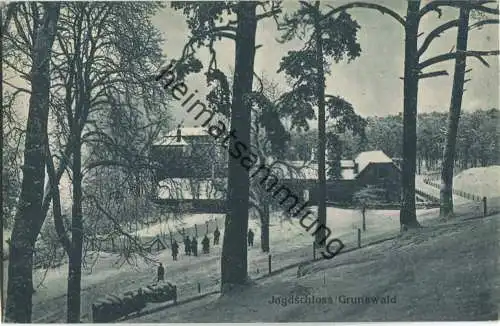 Berlin-Grunewald - Jagdschloss im Winter - Verlag J. Goldiner Berlin 20er Jahre