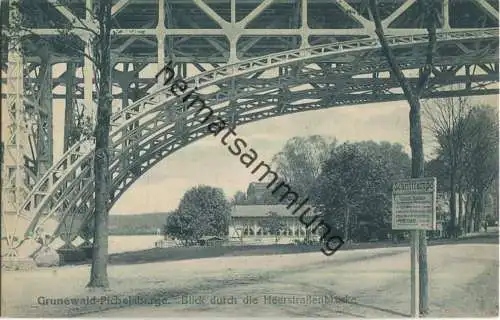 Berlin-Pichelsberge - Blick durch die Heerstraßenbrücke - Verlag J. Goldiner Berlin 30er Jahre