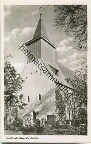 Berlin-Dahlem - Dorfkirche - Foto-AK - Verlag Kunst und Bild Berlin 50er Jahre