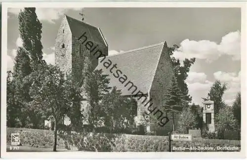 Berlin-Alt-Buckow - Dorfkirche - Foto-Ansichtskarte - Verlag Klinke & Co. Berlin 50er Jahre