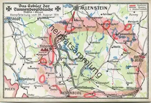 Das Gebiet der Tannenberg Schlacht - AK-Grossformat - Verlag Pharus Berlin