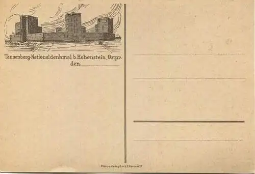 Das Gebiet der Tannenberg Schlacht - AK-Grossformat - Verlag Pharus Berlin