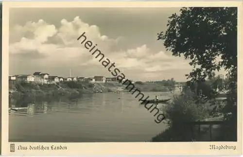 Biederitz bei Magdeburg - Motiv aus dem Strandbad - Foto-Ansichtskarte - Verlag Carl Friedrich Fangmeier Magdeburg