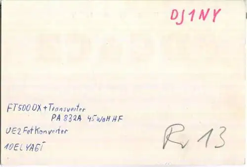 QSL - QTH - Funkkarte - DC6CZ - Remscheid