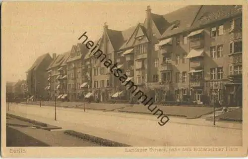 Berlin-Wilmersdorf - Landauer Straße nahe dem Rüdesheimer Platz - Verlag Fischer & Wittig Leipzig 20er Jahre