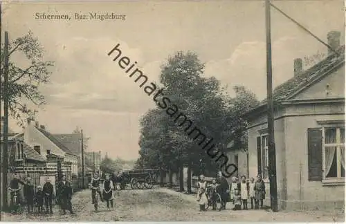 Schermen - Dorfstrasse - Kinder - Bahnpost - Verlag H. Kniep Möser