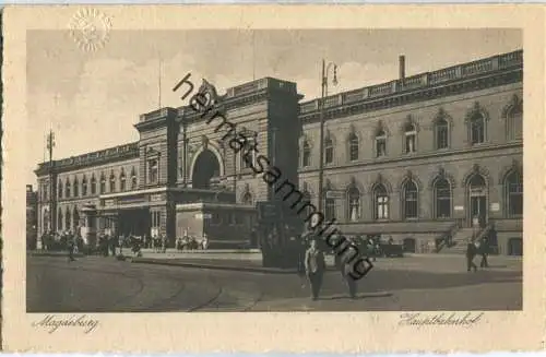 Magdeburg - Hauptbahnhof 20er Jahre - Verlag J. Bettenhausen Dresden