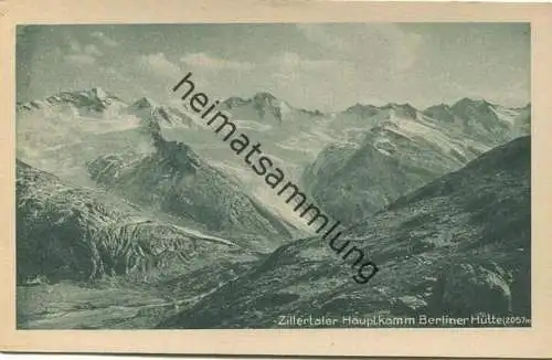 Zillertaler Hauptkamm - Berliner Hütte