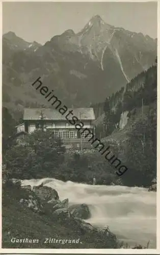 Mayrhofen - Gasthof Zillergrund Wilhelm Pfister - Zillertal - Foto-AK