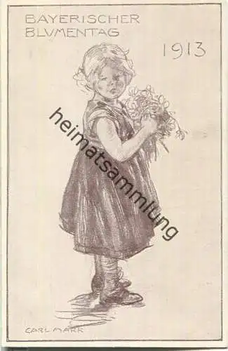 Bayerischer Blumentag 1913 - signiert K. v. Marr