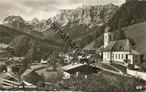Ramsau mit Reiteralpe - Foto-AK gel. 1958